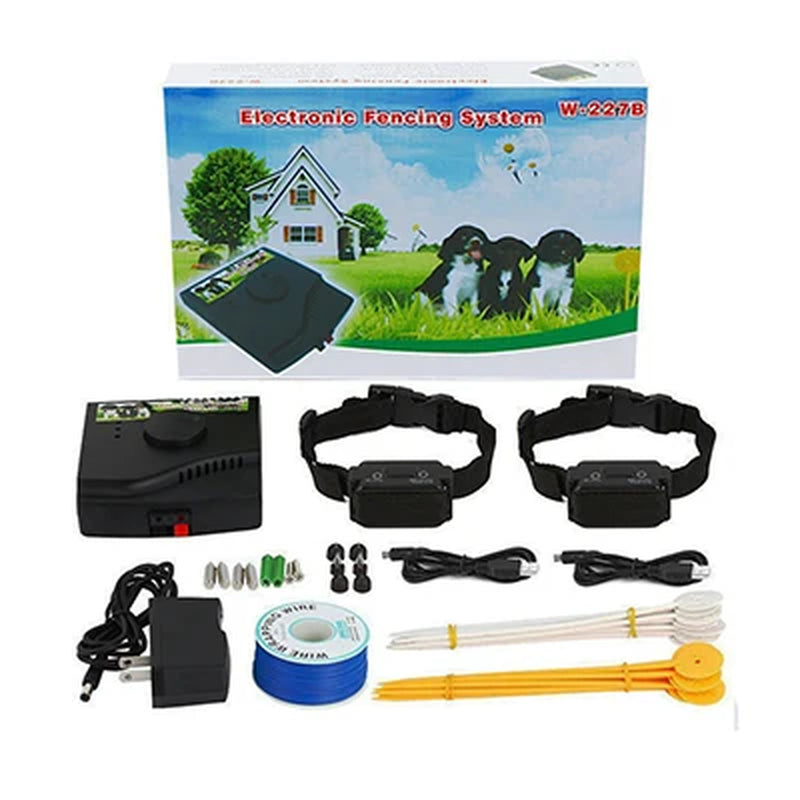 Pet Fence In-Ground Electric Dog Fence Rechargeable Electric Dog Training Collar Receivers Pet Containment System W-227B for Dog