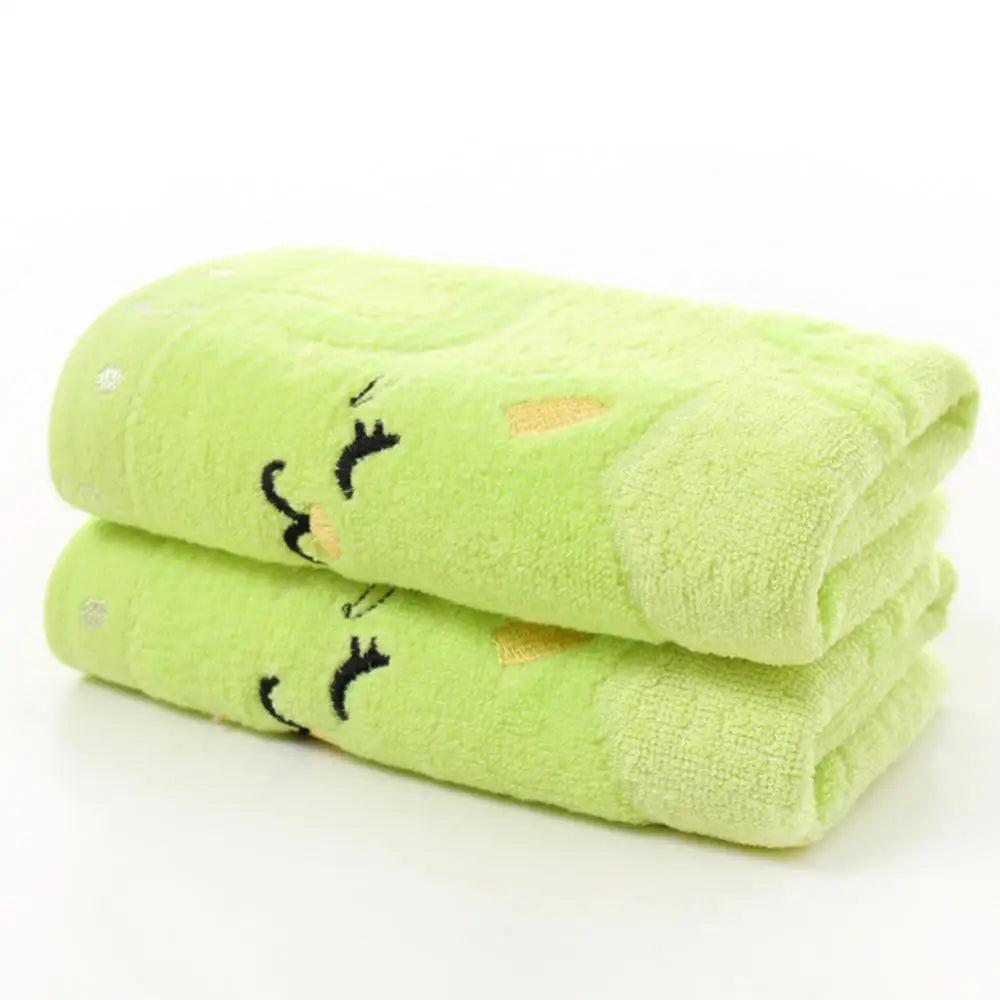 Cute Cat Musical Note Child Soft Towel Water Absorbing for Home Bathing Shower Household Towel Children'S Cartoon Bath Towel