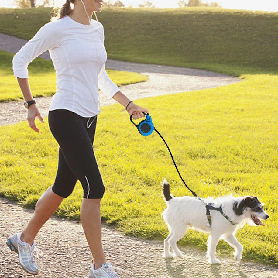 Automatic Retractable Dog Leash - Dual Size Options with Brake & Lock Safety System