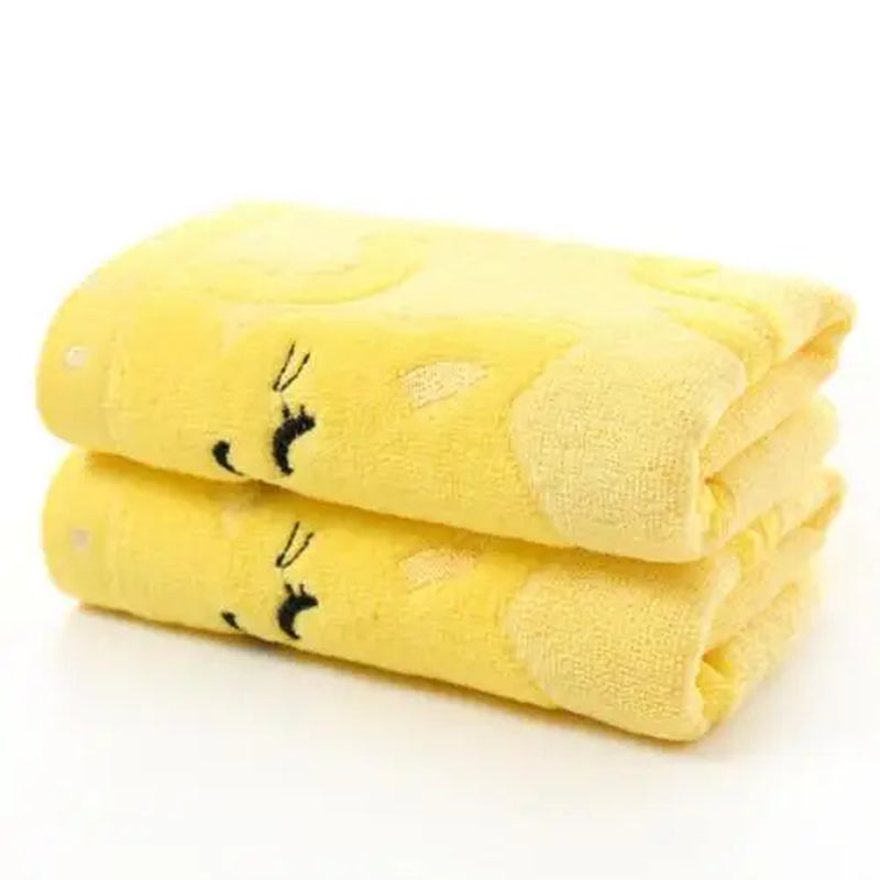 Cute Cat Musical Note Child Soft Towel Water Absorbing for Home Bathing Shower Household Towel Children'S Cartoon Bath Towel