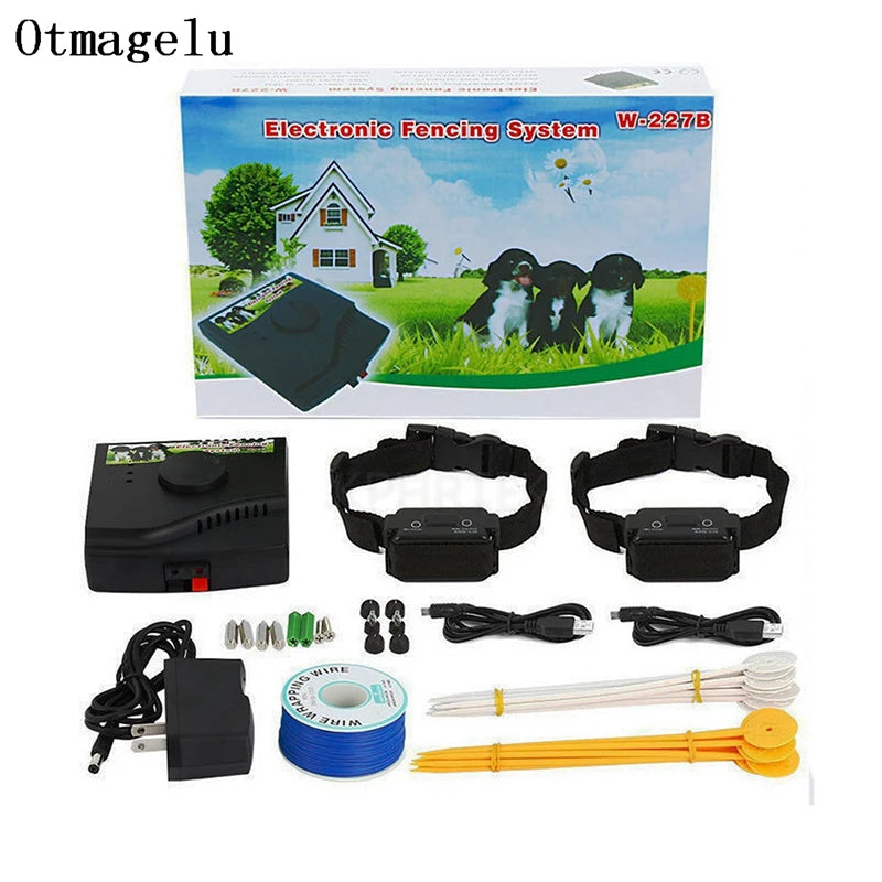 Pet Fence In-Ground Electric Dog Fence Rechargeable Electric Dog Training Collar Receivers Pet Containment System W-227B for Dog