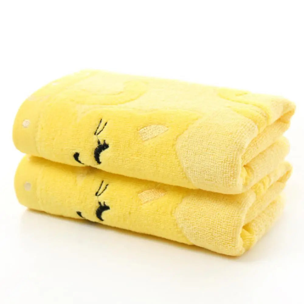 Cute Cat Musical Note Child Soft Towel Water Absorbing for Home Bathing Shower Household Towel Children'S Cartoon Bath Towel
