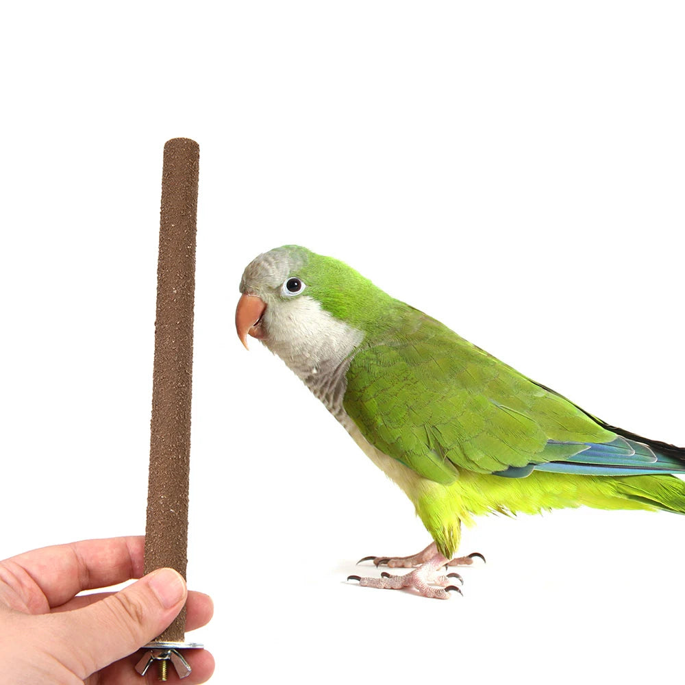 Pet Bird Chew Toys Parrot Perches Stand Platform Cage Toy Paw Grinding Clean Toys for Parrot Bites Parakeet Bird Toys