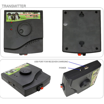 Pet Fence In-Ground Electric Dog Fence Rechargeable Electric Dog Training Collar Receivers Pet Containment System W-227B for Dog