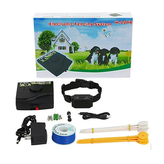 Pet Fence In-Ground Electric Dog Fence Rechargeable Electric Dog Training Collar Receivers Pet Containment System W-227B for Dog